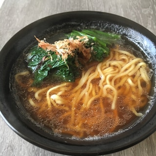 マルちゃん正麺deおかかほうれん草ラーメン♪